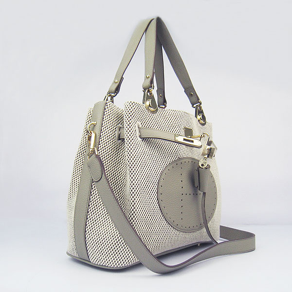 Fake Hermes New Arrival Double-duty handbag Grey 60668 - Click Image to Close